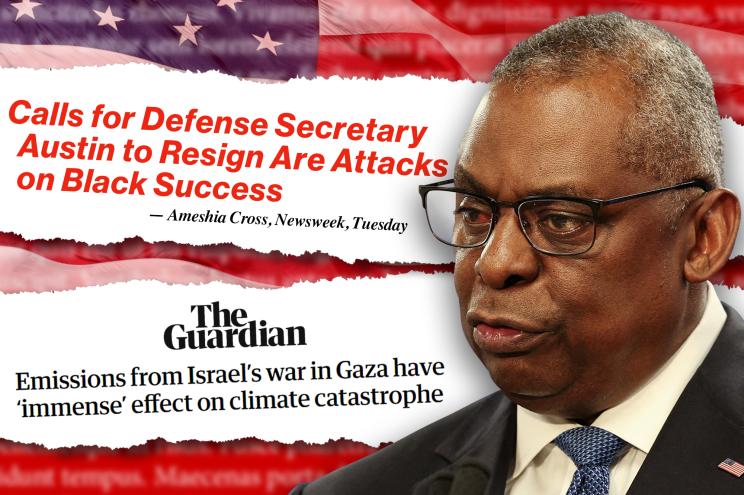 A column in Newsweek claimed that calling for Secretary of Defense Lloyd Austin to resign is an "attack on black success."