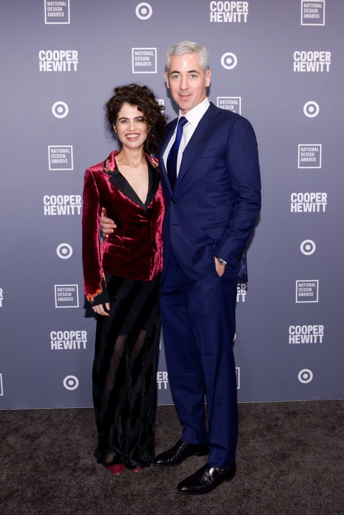 Bill Ackman and his wife Neri Oxman at the National Design Awards gala in 2018.