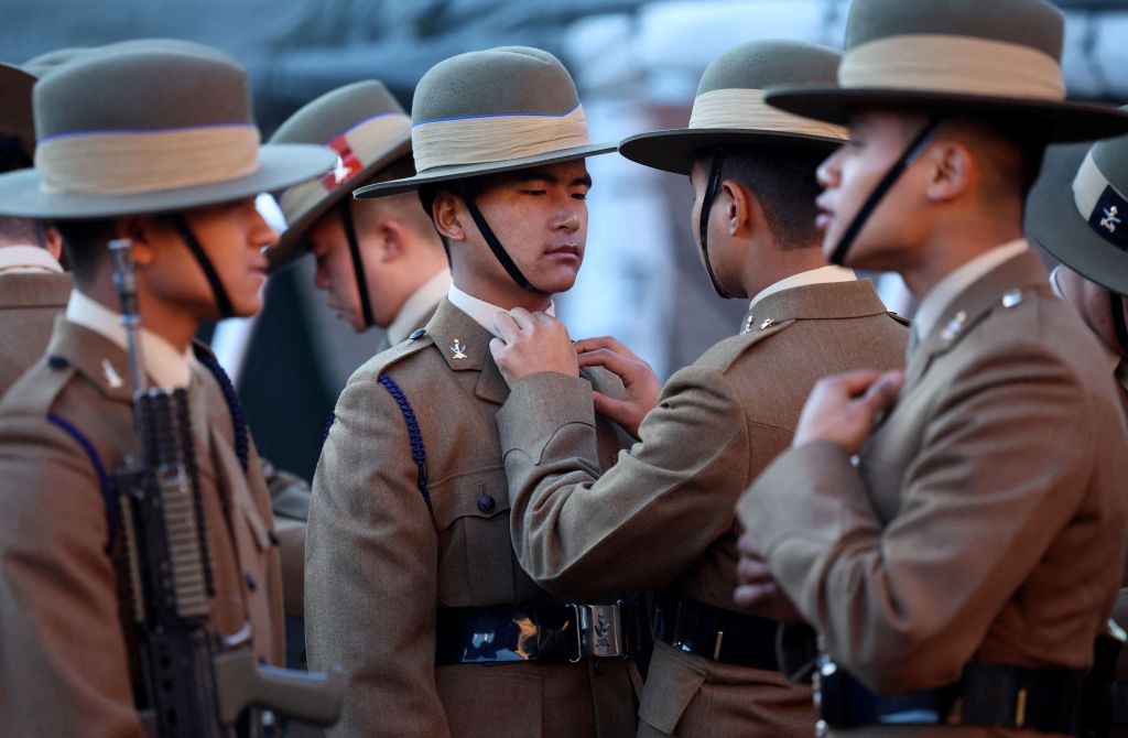 Gurkha soldiers