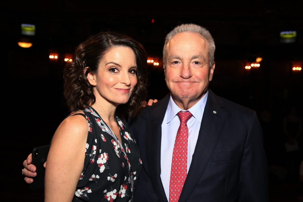 Tina Fey and Lorne Michaels during the Actors' Equity Opening Night Gypsy Robe Ceremony.