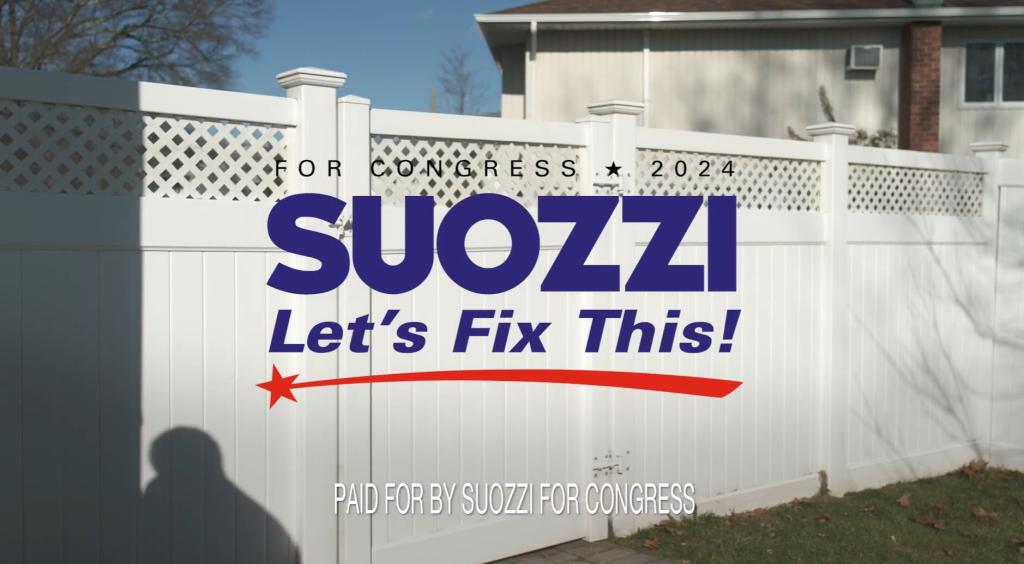 Screenshot showing Suozzi campaign promise