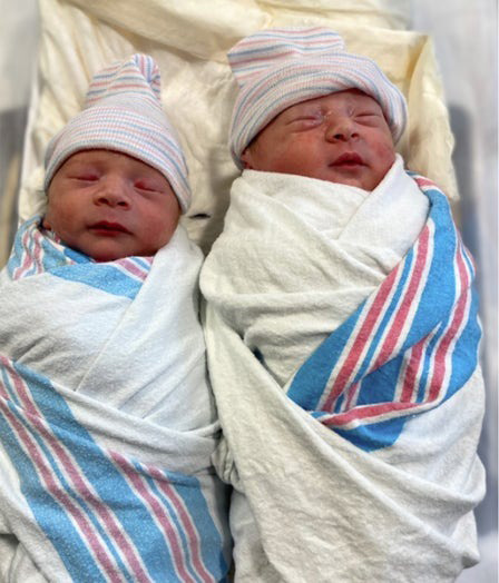 Ezra and Ezekiel Humphrey were born on Dec. 31, 2023, and Jan. 1, 2024.