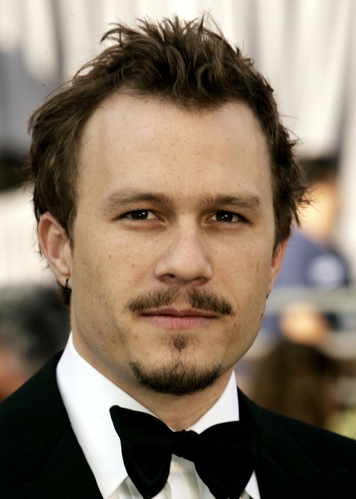 Heath Ledger smiling. 