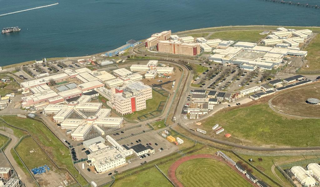 The Rikers Island complex. 