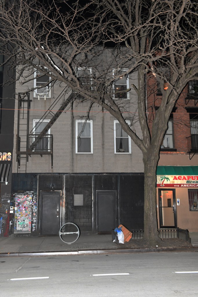 Exterior of building where Saint Vitus Bar occupies the first floor