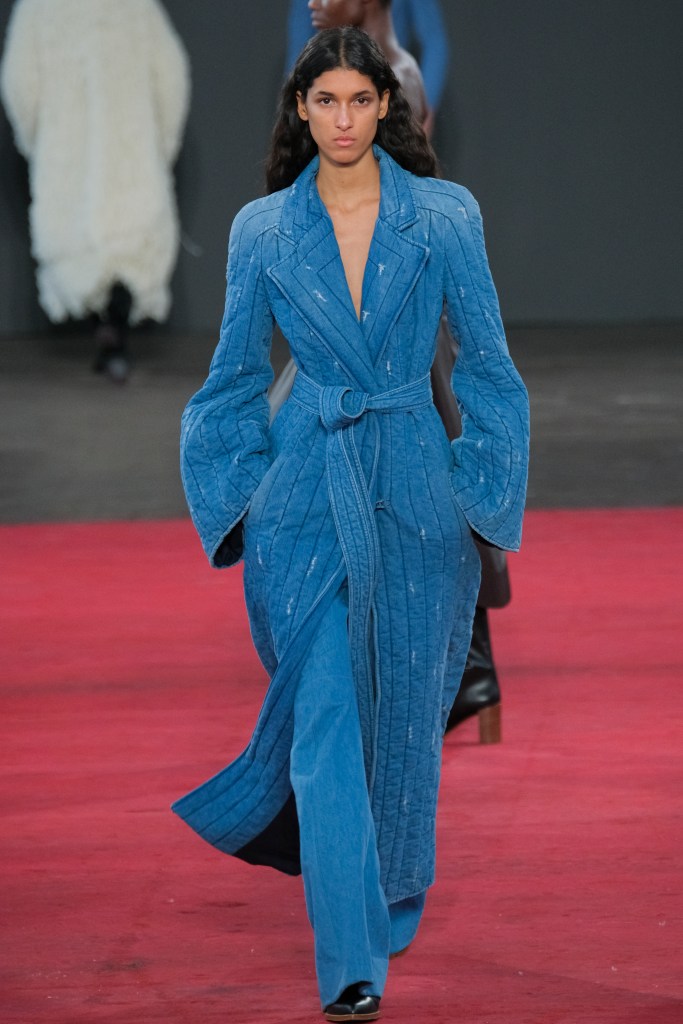 A denim trench at Gabriela Hearst