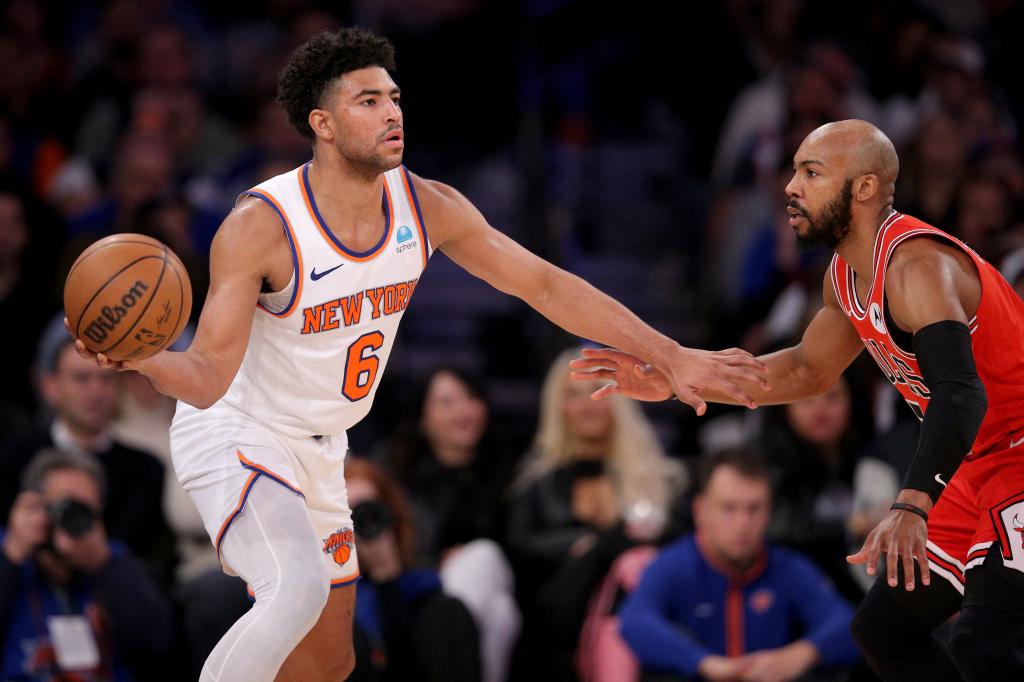 The Knicks are sending Quentin Grimes to the Pistons in the trade.