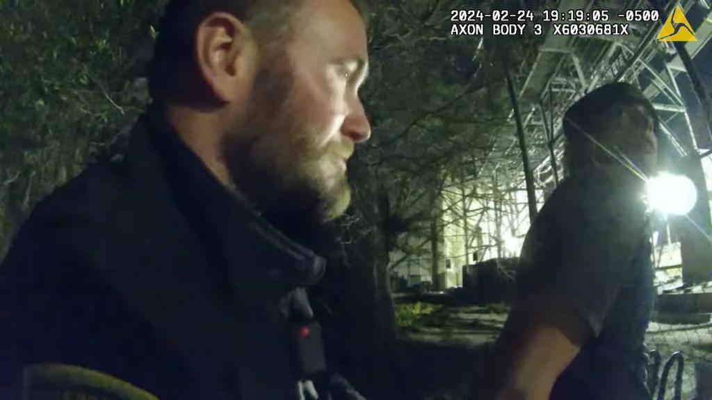 Body camera video shows Trent Degulis' arrest on Saturday 