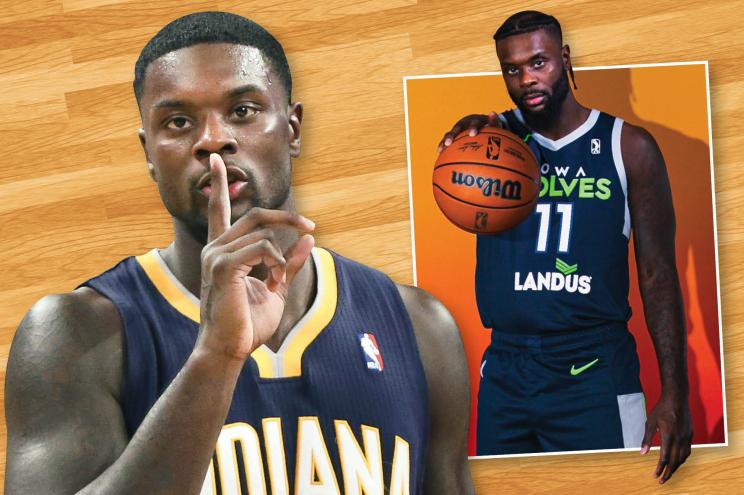 Lance Stephenson with the Indiana Pacers and the Iowa Wolves.