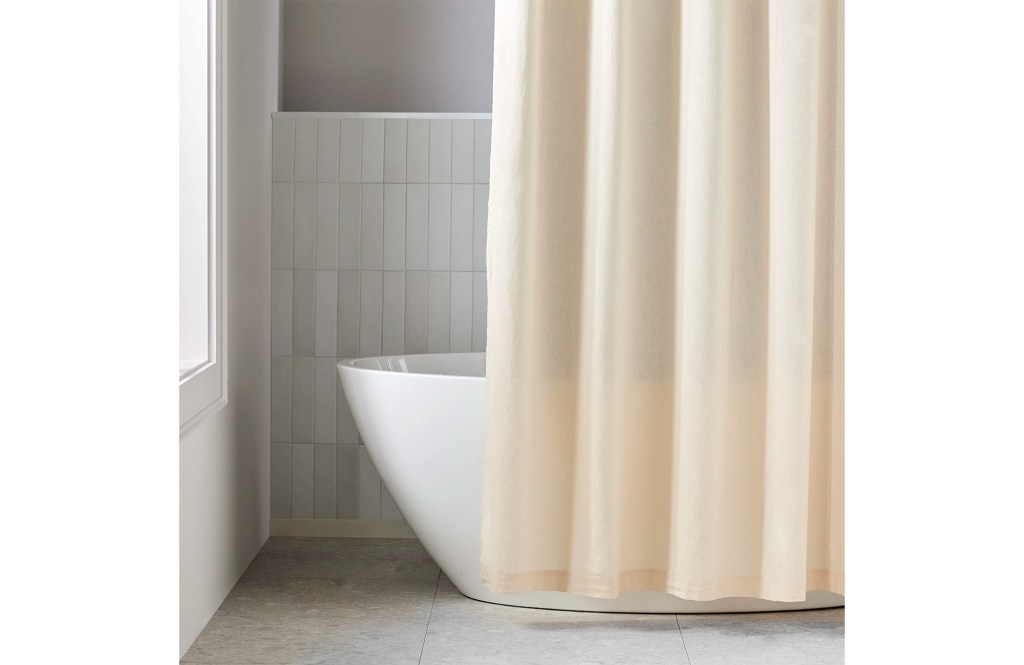 Jeffen Linen Blend Shower Curtain
