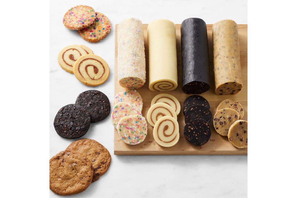 A board with different types of cookies