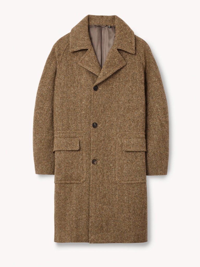 A brown overcoat