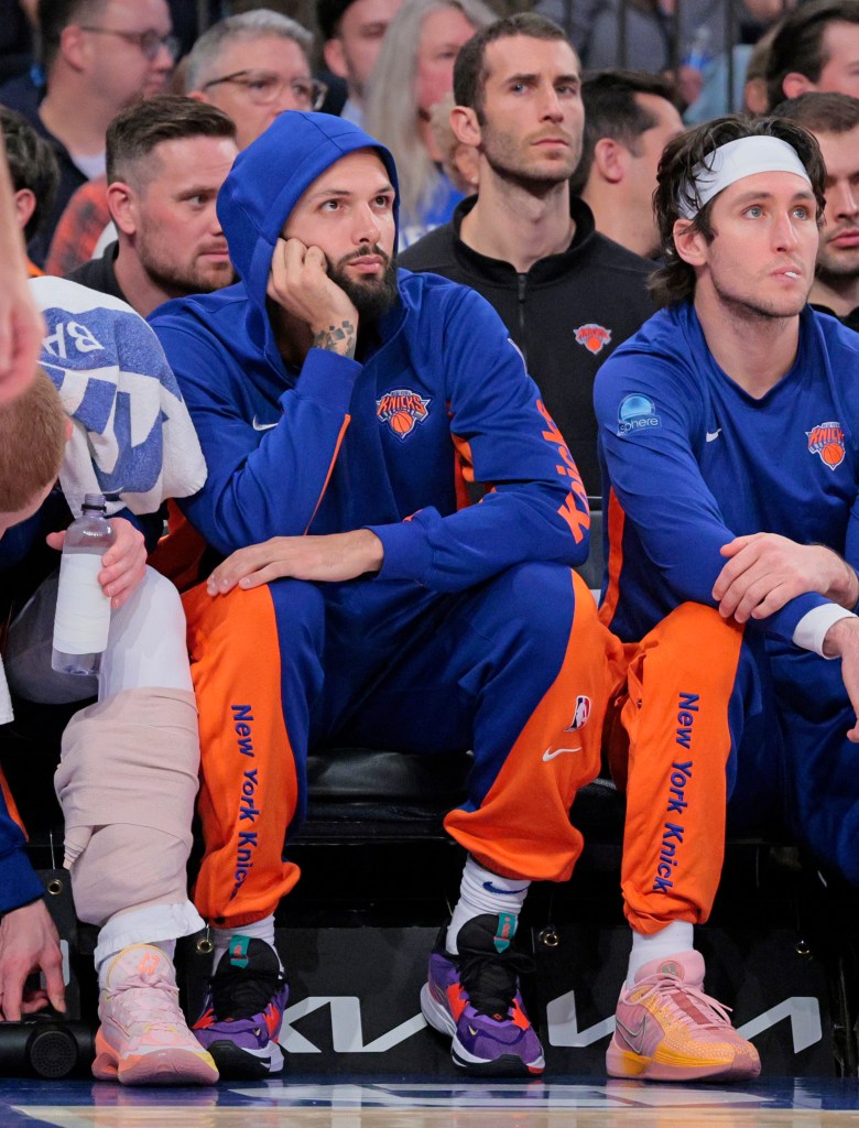 Evan Fournier had been glued the Knicks' bench.