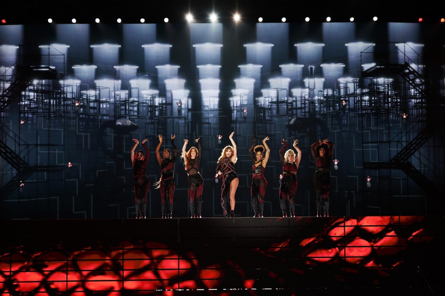 Taylor Swift performs live on stage at Accor Stadium in Sydney, Australia as part of The Eras Tour.