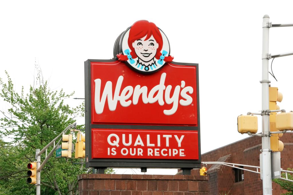 Exterior of a Wendy's restaurant in Paterson, NJ.