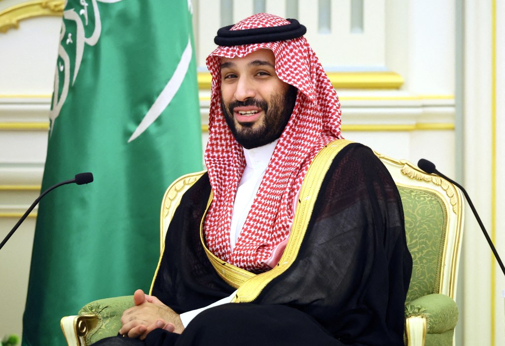 MBS smiling. 