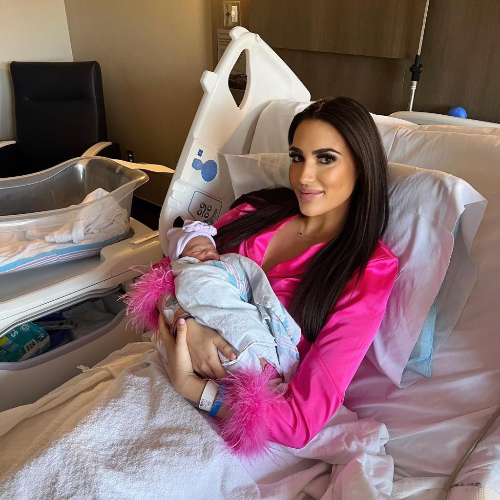 Andrea Galea and her daughter Stella Anastasia, born on Dec. 21, 2023.  