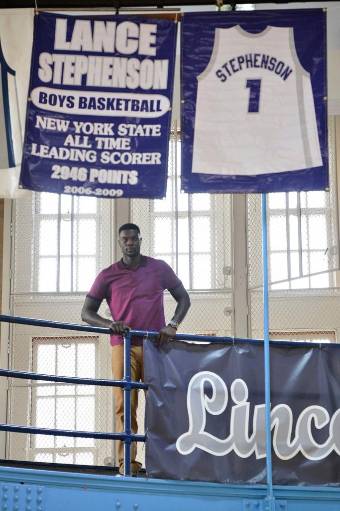 Lance Stephenson HS jersey retired #1.