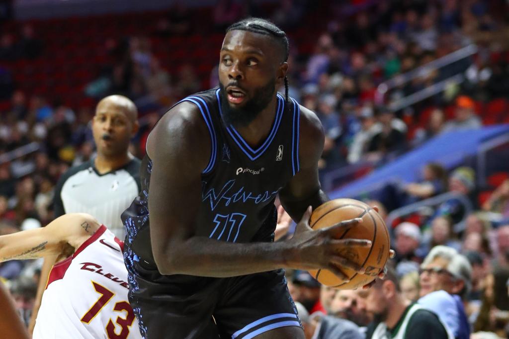 Lance Stephenson #11 of the Iowa Wolves handles the ball during the game The Cleveland Charge vs the Iowa Wolves during an NBA G-League game on December 15, 2023 at the Wells Fargo Arena in Des Moines, Iowa.