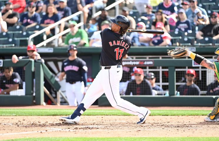 Jose Ramirez of the Guardiens is a premier bat in the American League. 