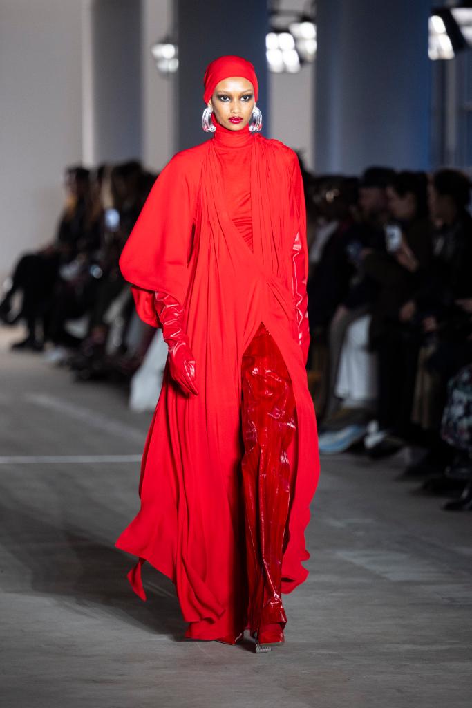 A full red look at Prabal Gurung 