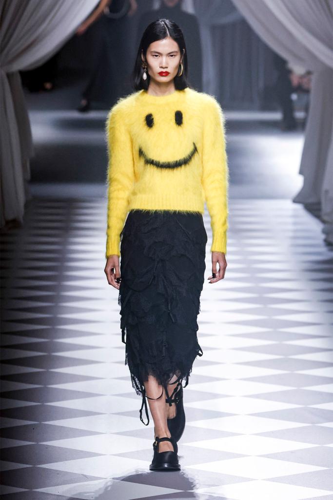  A model walks the runway during the Moschino Ready to Wear Fall/Winter 2024-2025 fashion show.