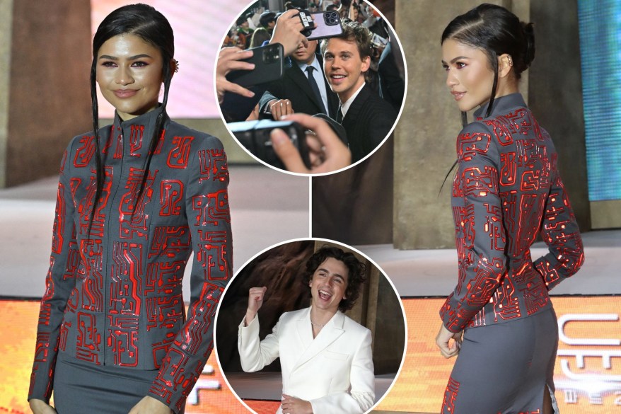 Zendaya, Timothée Chalamet and Austin Butler attend the 'Dune: Part Two' Seoul premiere: photos