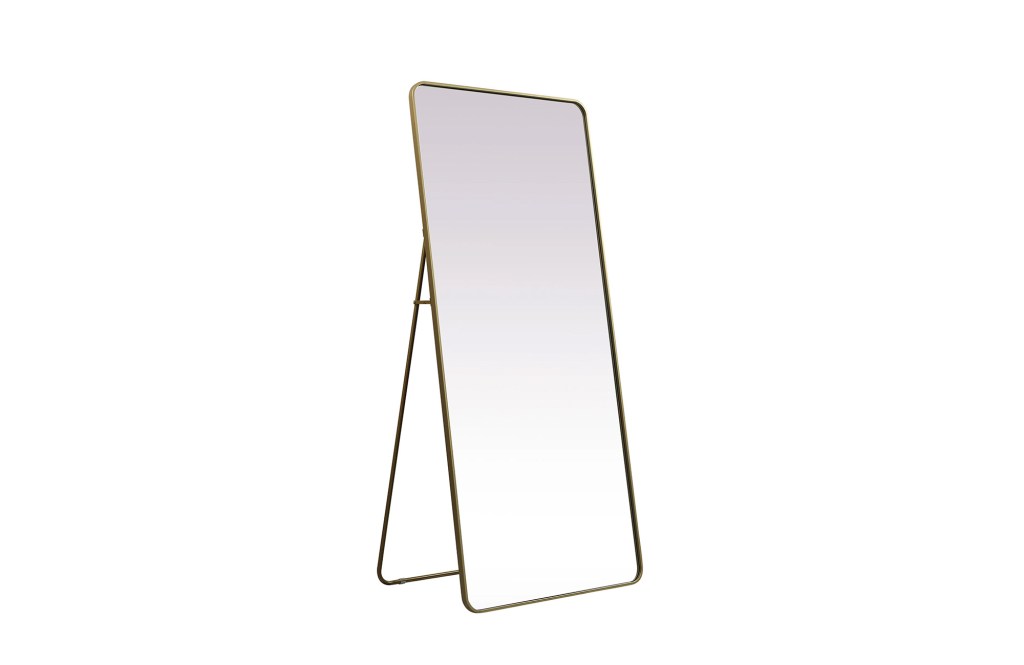 Sabine Metal Rounded Rectangle Floor Mirror