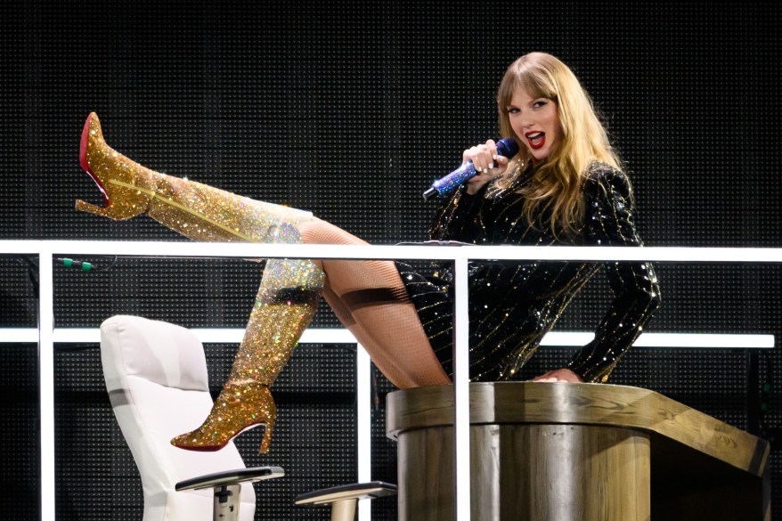 Taylor Swift performing on stage during The Eras Tour at Accor Stadium in Sydney, Australia on February 23, 2024.