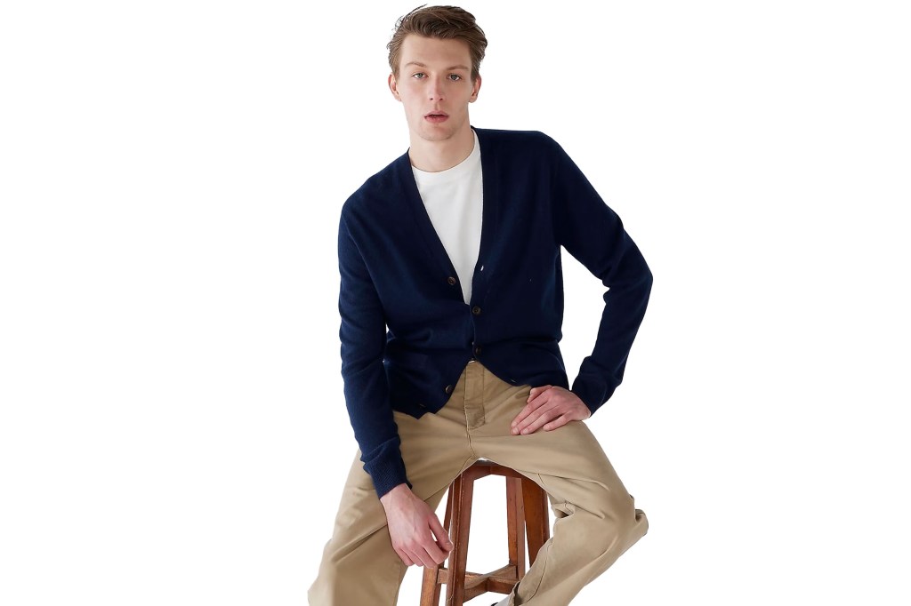 man sitting on a stool