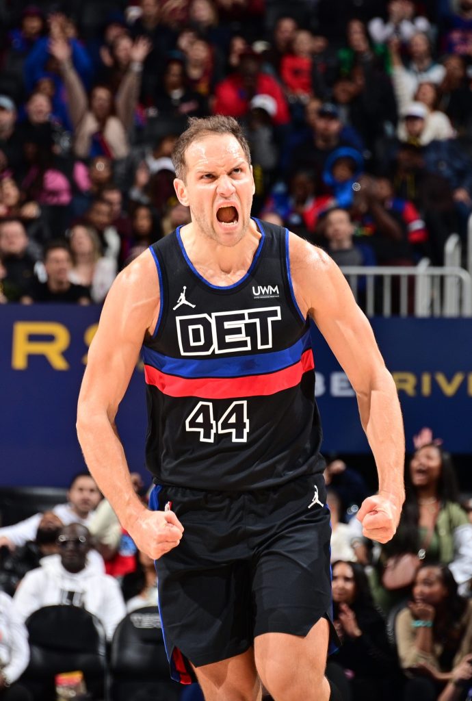 The Knicks acquired Bojan Bogdanovic from the Pistons ahead of the 2024 NBA trade deadline.