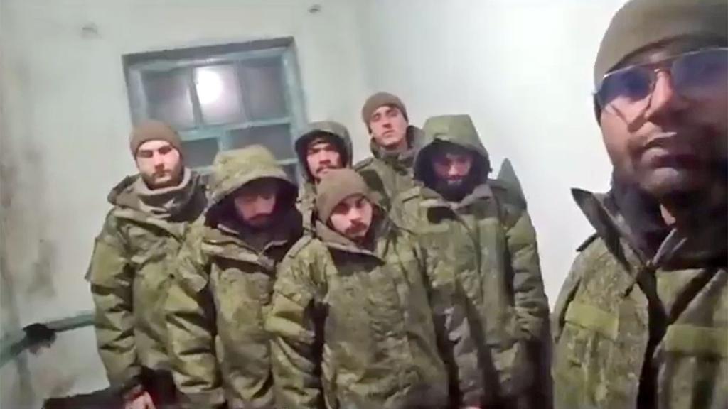 A viral video shows seven Indian men in fatigues claiming to have been tricked into fighting for Russia in Ukraine