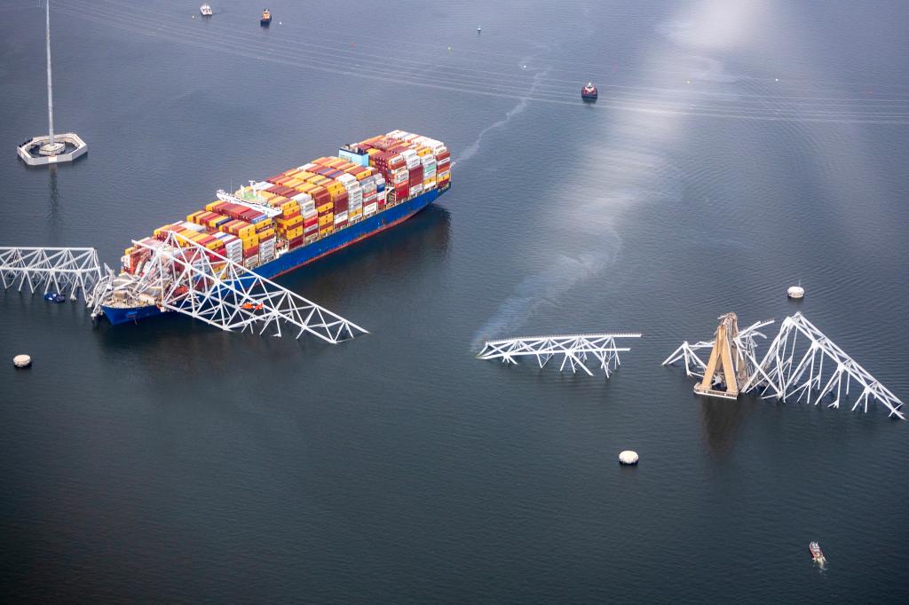 The container ship reportedly lost power several times before drifting out of control into the base of the Baltimore bridge