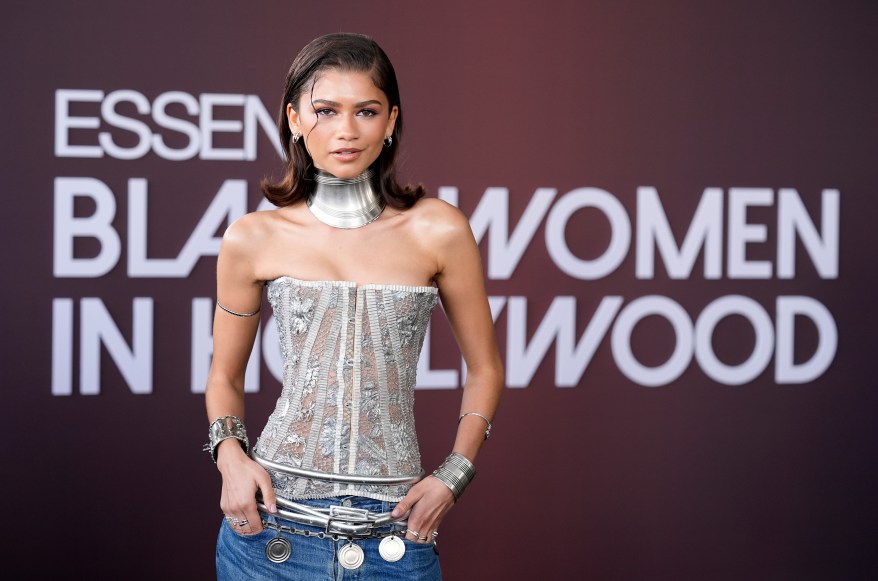 Zendaya posing at the 2024 Essence Black Women in Hollywood Awards.