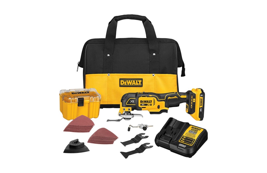 DEWALT 20V MAX XR Multi-Tool Kit, Oscillating Tool, 3-Speed, Quick Blade Change for Multi-Tool Needs, Cordless (DCS356D1)