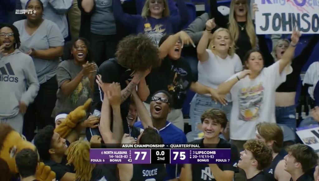 KJ Johnson and North Alabama advanced to the semifinals.