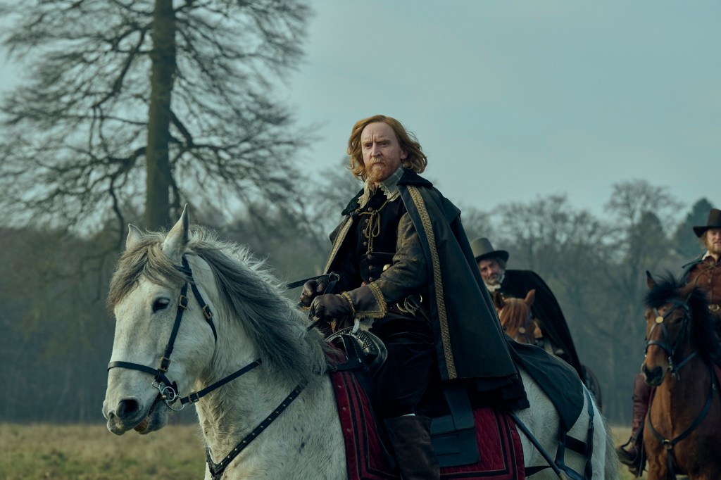 Tony Curran riding a horse. 