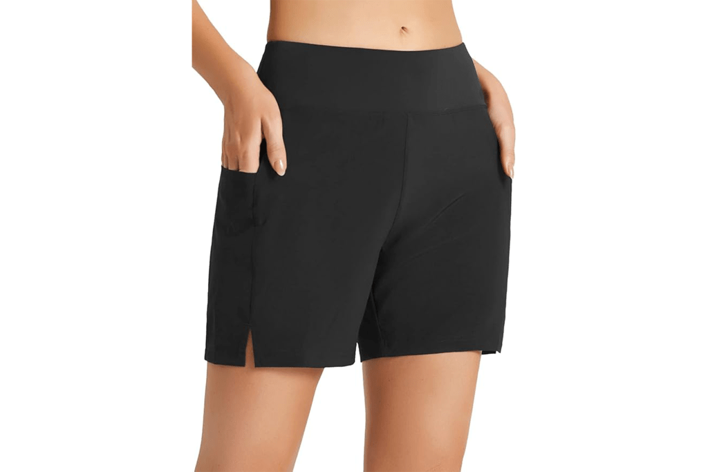 BALEAF Quick Dry High Waisted Swim Board Shorts