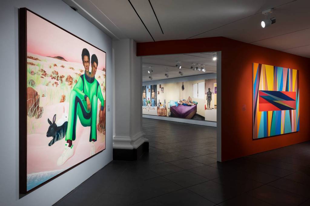 An interior image of the Brooklyn museum featuring works from the Dean Collection.