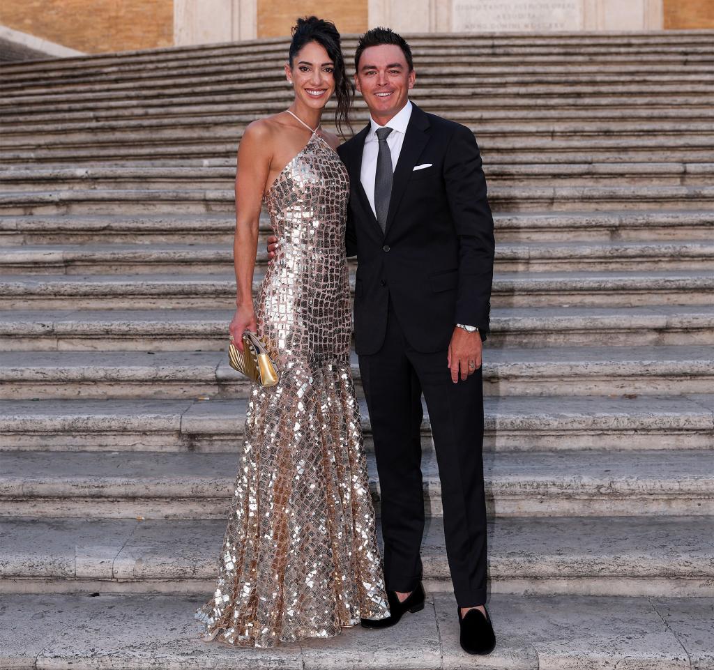 Allison Stokke and Rickie Fowler ahead of the Ryder Cup in September 2023.