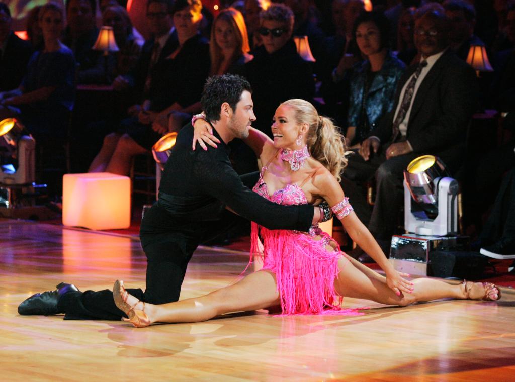 Denise Richards dances with Maksim Cherkovskiy on Season 8 of "Dancing With the Stars" (2009).