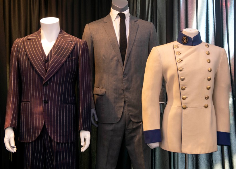 J.J. ''Jake'' Gittes' (Jack Nicholson) bar costume from "Chinatown" (1974); James Bond's (Sean Connery) costume from "You Only Live Twice" (1967) and Adenoid Hynkel's (Charlie Chaplin) dress uniform jacket from "The Great Dictator" (1940)