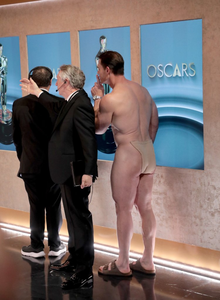 John Cena nude at the Oscars. 