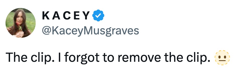 Many of Musgraves' fans assured her that the blunder was almost unnoticeable. 