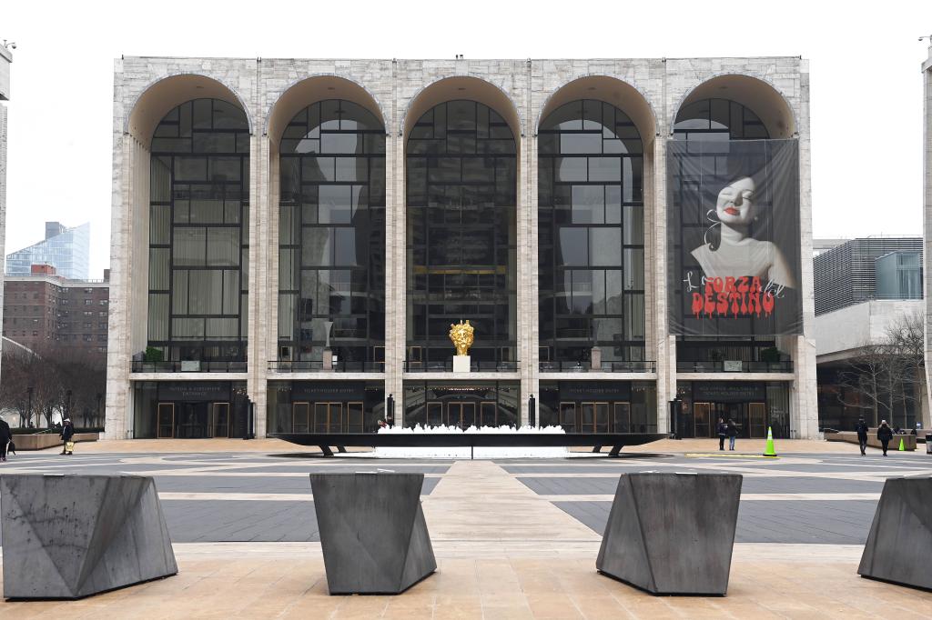 Lincoln Center for the Performing Arts with arched windows - photo of Metropolitan Opera House in New York City by Helayne Seidman.