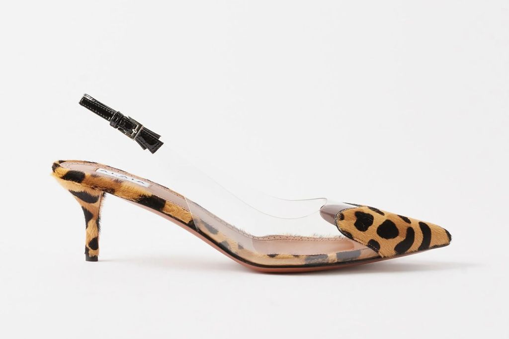 An image of cheetah print Alaïa kitten heels