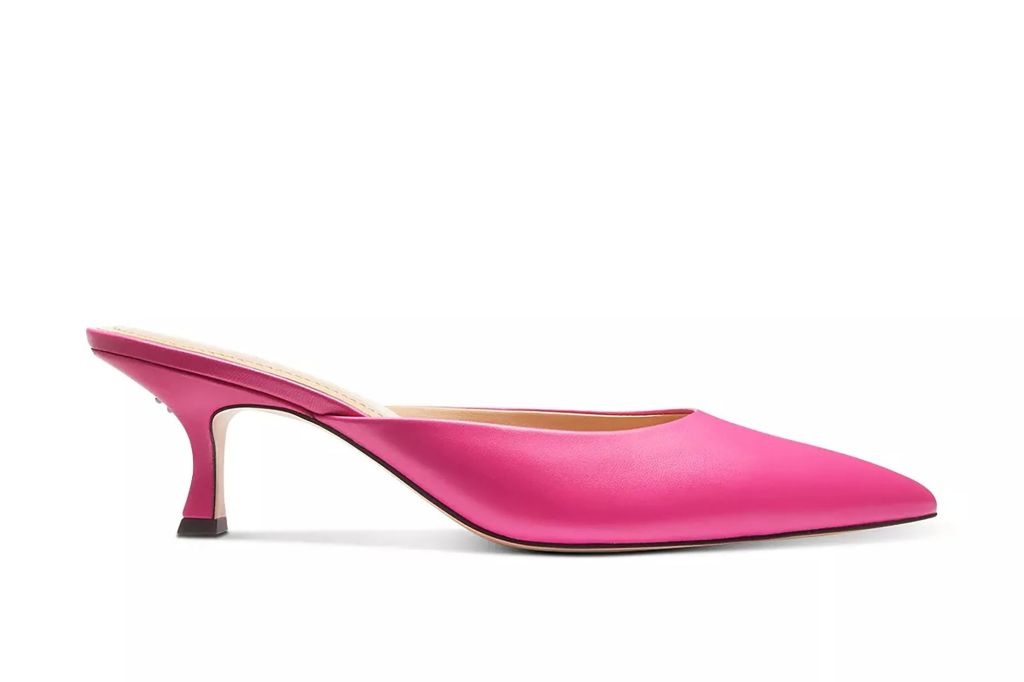 An image of pink Coach kitten heels