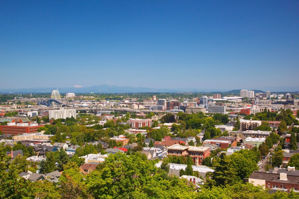 The Portland skyline.