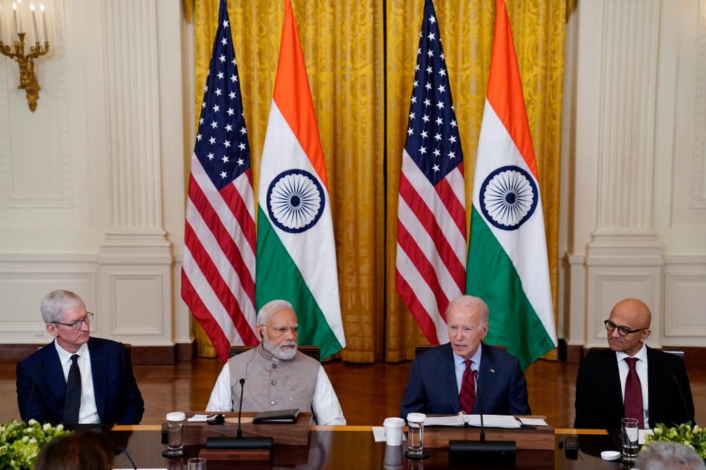 Cook, Modi and Biden.