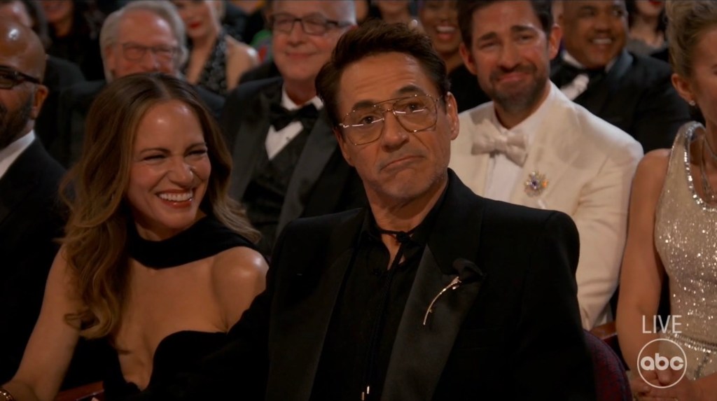 Robert Downey Jr. at the Oscars.